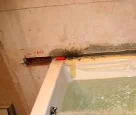 установка ванной в штробу - вариант 2