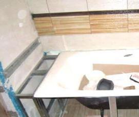 установка ванны без каркаса - модель 4