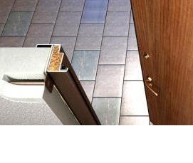 установка внешних дверей - модель 4