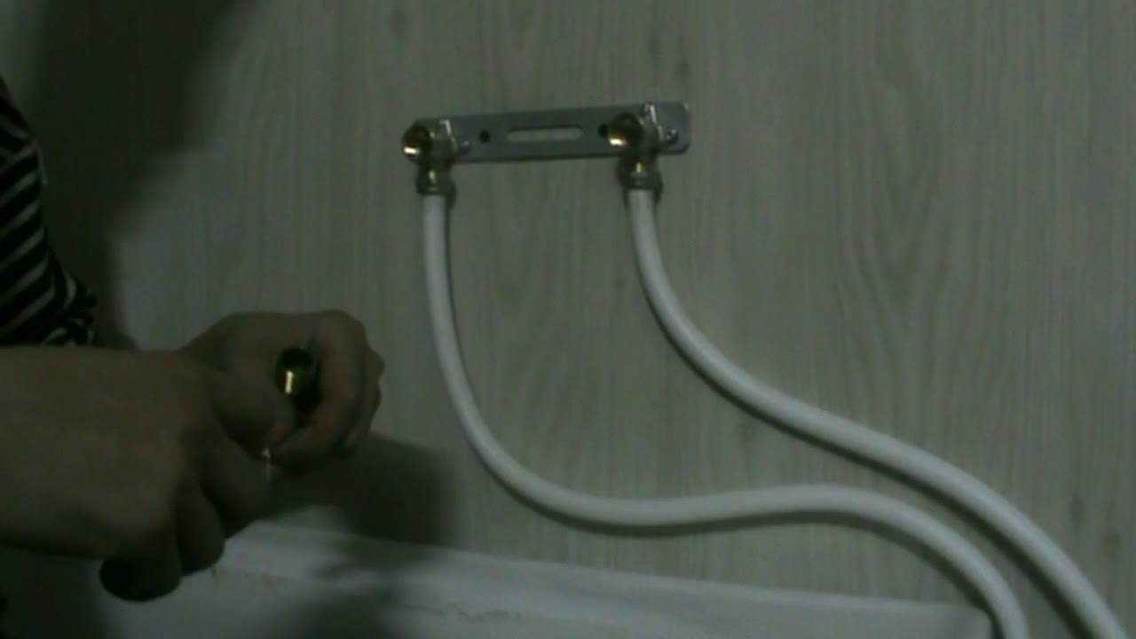 установка внутреннего смесителя - вариант 4