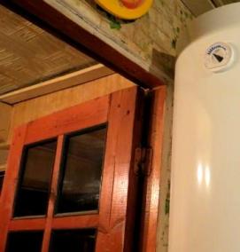 установка водонагревателя 50 литров - тип 2