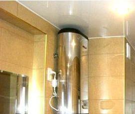 установка водонагревателя в ванной - вариант 4