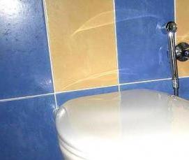 установка встроенного смесителя для гигиенического душа - вариант 3