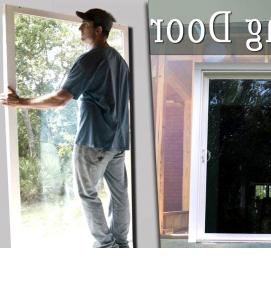 установка выдвижных дверей - модель 1