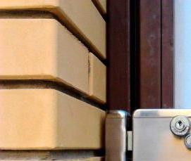 установка замка на калитку - вариант 3