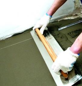 устройство цементно песчаной стяжки - тип 2