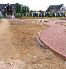 устройство дорожек из отсева - вариант 3