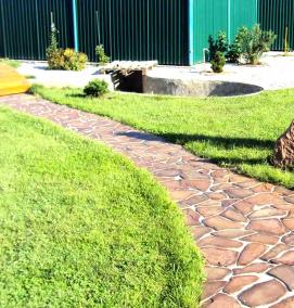 устройство дорожек из плитняка - тип 4