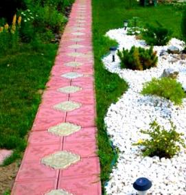 устройство дорожек на даче - модель 1