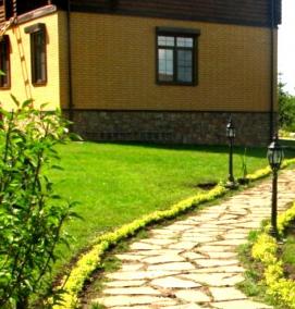 устройство дорожек на участке - вариант 2