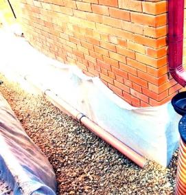 устройство дренажа дома - тип 1