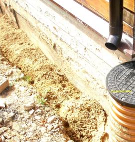 устройство дренажа фундамента - тип 4