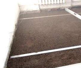 устройство половой стяжки - вариант 1