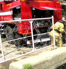 устройство пожарного водоема - вариант 4