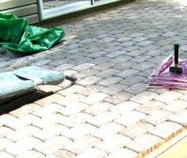 устройство тротуарной плитки - тип 4