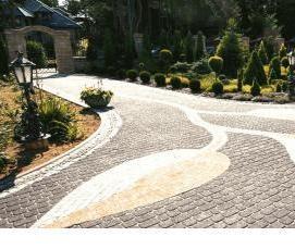 устройство тротуаров из тротуарной плитки - модель 1