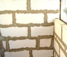 утепление балкона пеноблоками - вариант 1