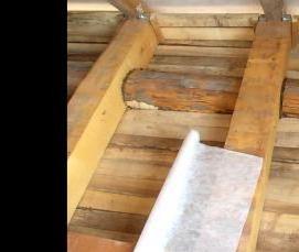утепление деревянного потолка - тип 4
