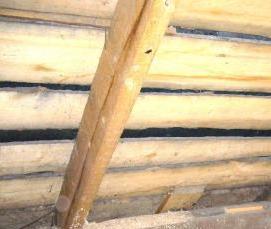 утепление деревянного потолка - тип 2