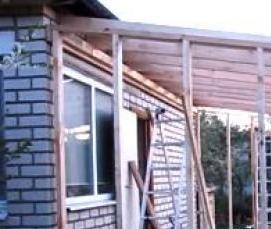 утепление деревянной пристройки - тип 2