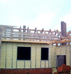 утепление дома ППУ - вариант 1