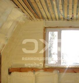 утепление дома ППУ - вариант 3