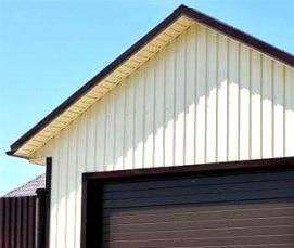 утепление гаража из профнастила - тип 1