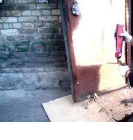 утепление металлических дверей - вариант 1