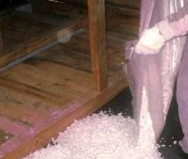 утепление пенопластовой крошкой - вариант 2