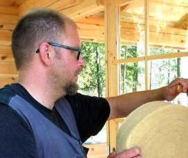 утепление сруба - модель 1