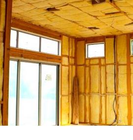 утепление стен войлоком - тип 1