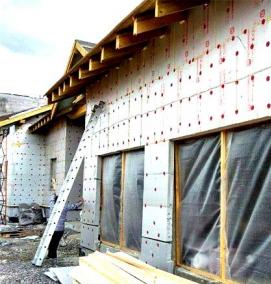 утеплитель деревянных стен - модель 2