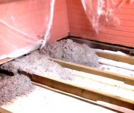 утеплитель для каркасного пола - модель 4