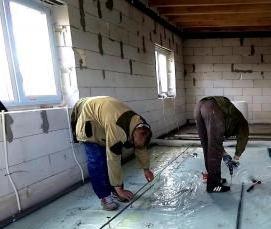 утеплитель для каркасного пола - модель 3