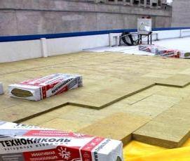 утеплитель для плоской кровли под стяжку - модель 3