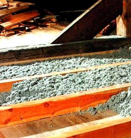 утеплитель для пола в деревянном доме - модель 1