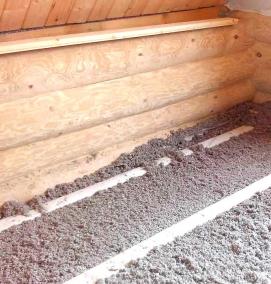 утеплитель для пола в деревянном доме - модель 2