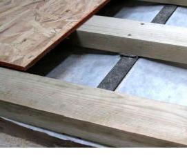 утеплитель между лагами пола - тип 2