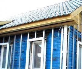 утеплитель под сайдинг для деревянного дома - вариант 1