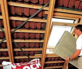 утеплитель потолка для мансарды - модель 2