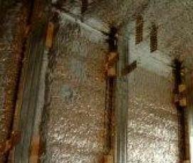 утеплитель внутри деревянного дома - тип 1