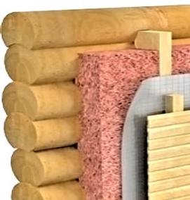 утеплители для наружных стен деревянного дома - модель 3