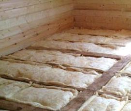 утеплители полов в бане - вариант 4