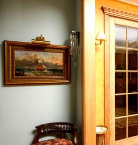 узкие двухстворчатые межкомнатные двери - вариант 2