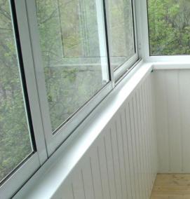 Вагонка на балконе - вариант 1