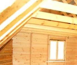 Вагонка на мансарде - тип 1