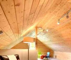 Вагонка на мансарде - тип 3