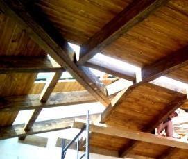 Вагонка обработанная лаком - модель 4