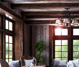 Вагонка в доме - тип 1