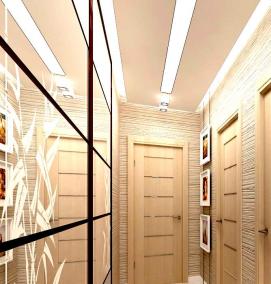 Вагонка в прихожей - модель 1